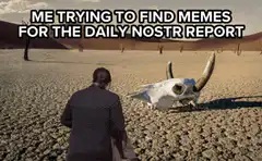 The Man Looking at the Skull in the Desert