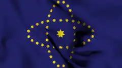 Indiana state flag waving