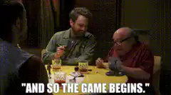 And so the game begins