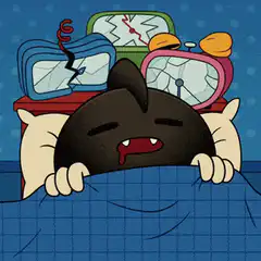 Vampire cat waking up to broken alarms