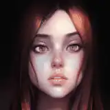 glowing face illustration