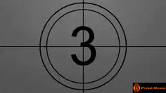 Countdown film leader with zap