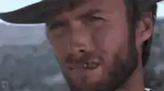 Man spits and girl smiles