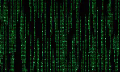Matrix digital rain