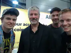 George Lucas with Star Wars actors