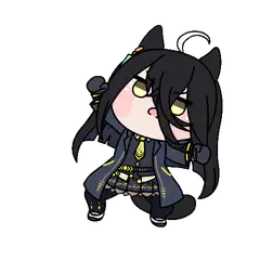 chibi horse girl dancing