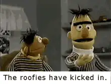 Bert and Ernie roofies have kicked in