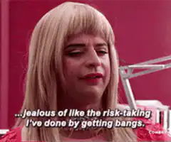 Candy Chang Jealous of Bangs
