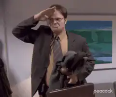 Dwight Schrute Saluting