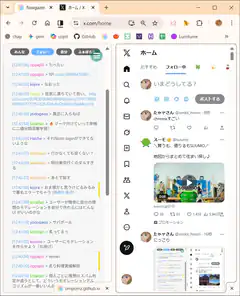 Rowgazer Twitter client interface