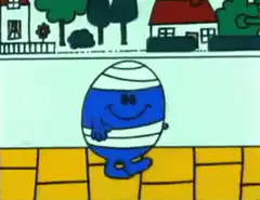 Mr. Bump hits a lamppost
