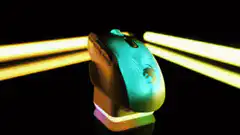 Gaming mouse and keyboard with RGB lights