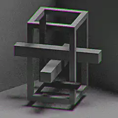Impossible rotating cube