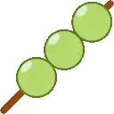 Green dango skewer animation