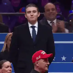 Barron Trump Salutes