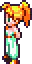 Pixel art girl with orange hair