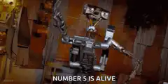 Number 5 is alive robot