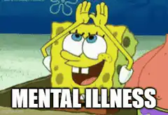Spongebob Mental Illness Rainbow