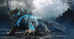 Thunderbolt Rathalos glowing blue