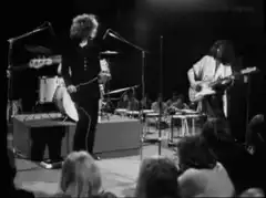 rock band performing on stage