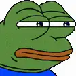 Pepe the Frog hand over mouth