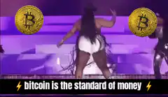 Beyonce dancing with bitcoin
