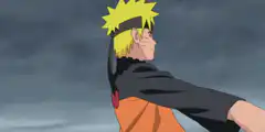 Naruto performing hand seals