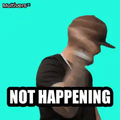 Man pointing at camera not happening