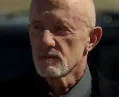 Hank Schrader looks up and speaks