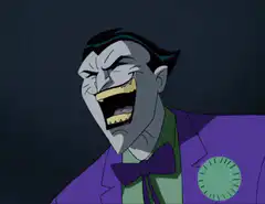 Joker laughing maniacally