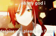 Anime girl despises you