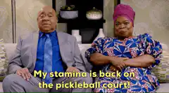 My stamina is back on the pickleball court
