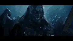 Orcs cheering and raising weapons