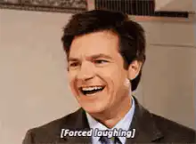 Jason Bateman forced laughing
