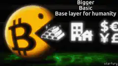 Bitcoin Pac-Man eats assets