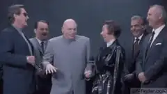 Dr. Evil and henchmen laughing