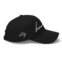 black stay humble hat