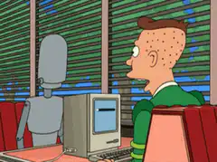 Fry dates a robot Marilyn Monroe