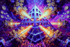 Pyramid building explodes with bitcoin