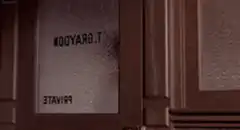 Mary Poppins door sign flip