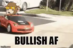 Bullish AF car meme
