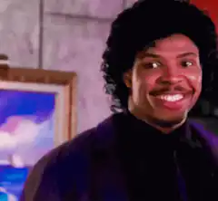 Prince smiling and looking sideways