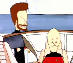 Beavis and Butt-Head as Star Trek characters