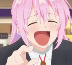 Momo Yakumo laughing