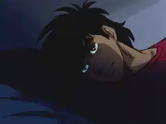 Spike Spiegel lying awake in bed