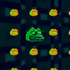 Pepe the Frog psychedelic pattern