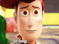 Woody says so long partner