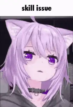 purple catgirl skill issue