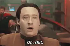 Data says Oh shit