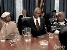 Obama flips table in meeting